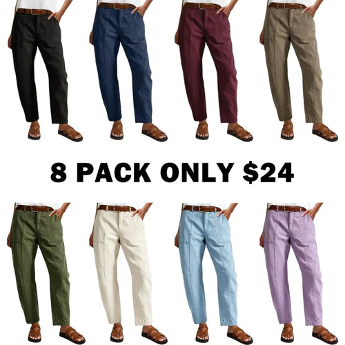 High Stretch 26.4" Inseam Baby Barrel Fit Deep Pockets Pants