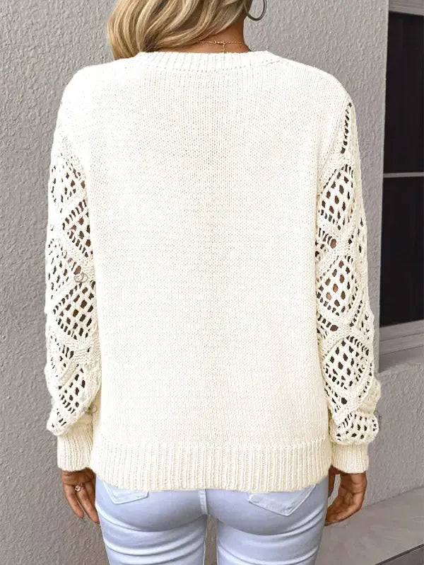 Sweater and Lace Up Pants Matching Set