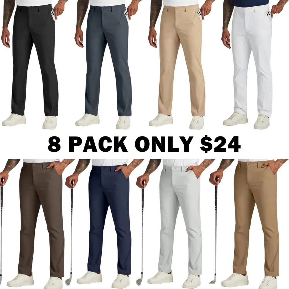 Men's Golf Stretch Straight Leg Pants