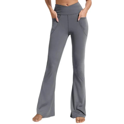 Women's High Waisted Flare Leggings