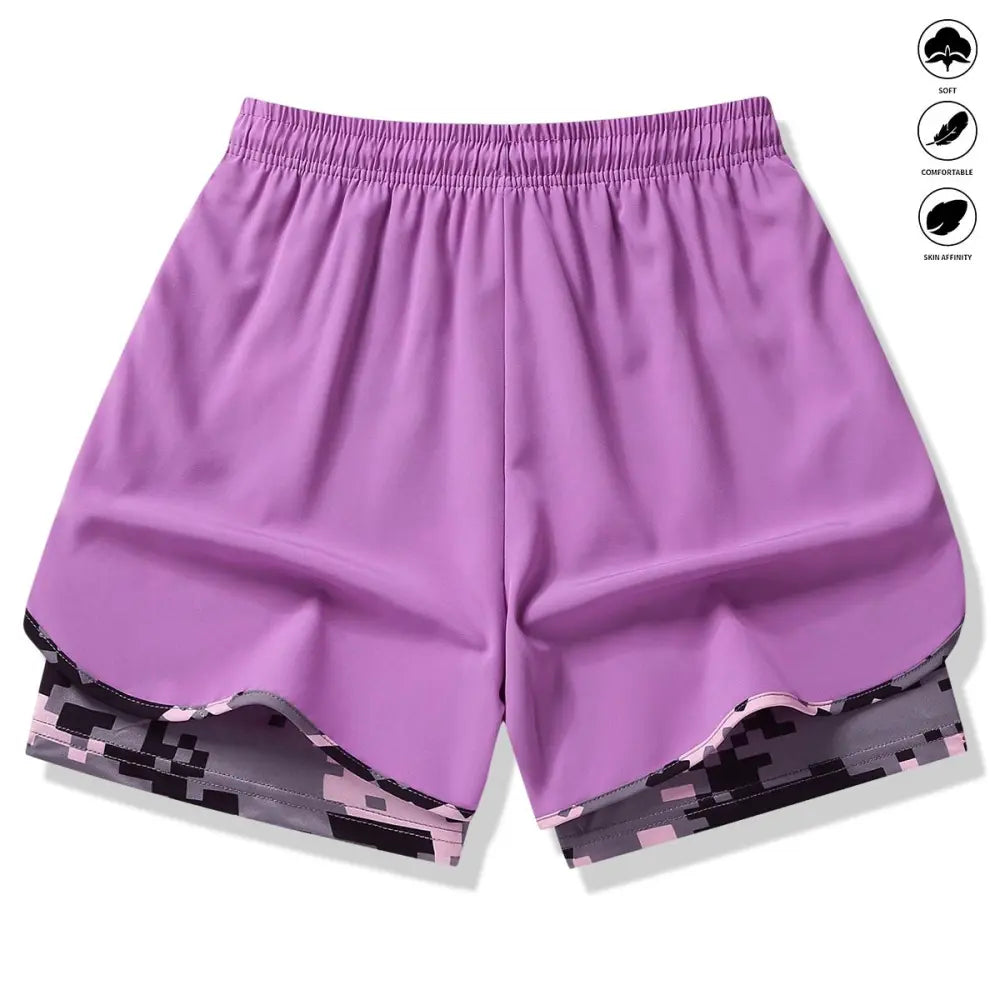women’s casual athletic shorts with built-in liner