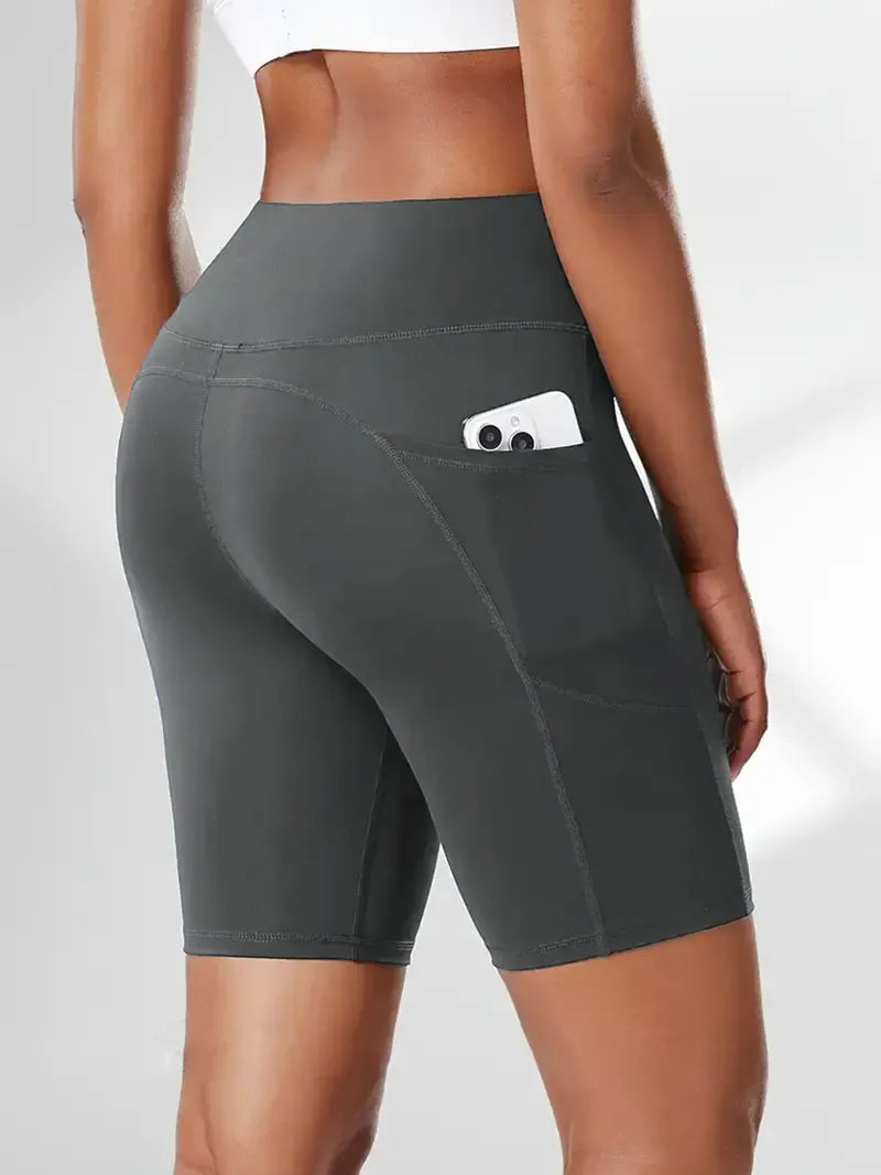 High Waist Athletic Yoga Shorts